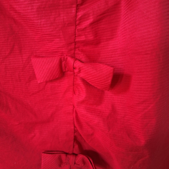 Moulinette Soeurs Womens Sleeveless Knee-length Red w/Bows Dress Size 2 - Picture 4 of 9